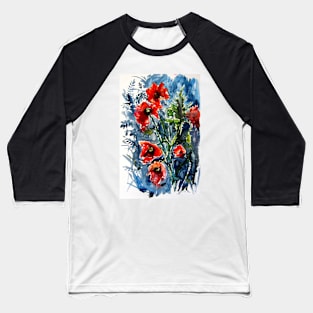 Wild poppies Baseball T-Shirt